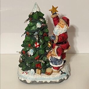 Vintage Holiday Musical LED Christmas Tree Figurine. Eight holiday songs. NWOT